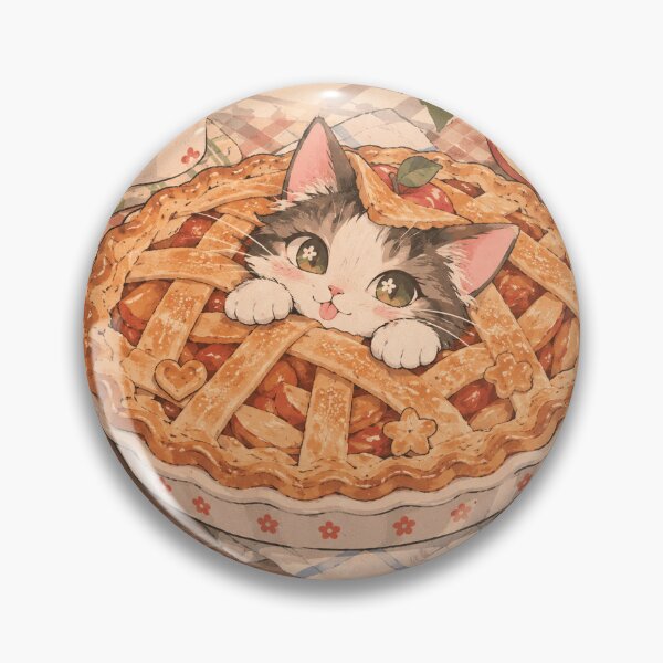 Item preview, Apple Pie Cat Cozy Cottage Kitchen designed and sold by thatsmaddierose.
