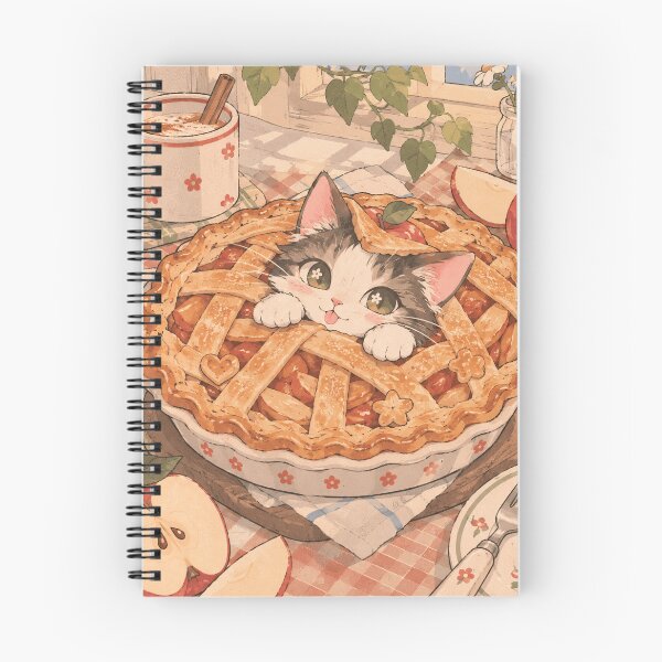 Item preview, Apple Pie Cat Cozy Cottage Kitchen designed and sold by thatsmaddierose.