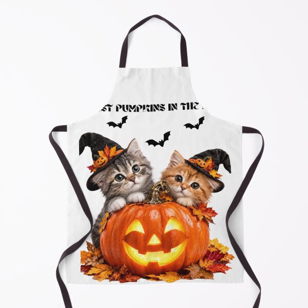 Item preview, Cute Witch Cats Glowing Halloween Pumpkin Patch designed and sold by Azmatdesigner.