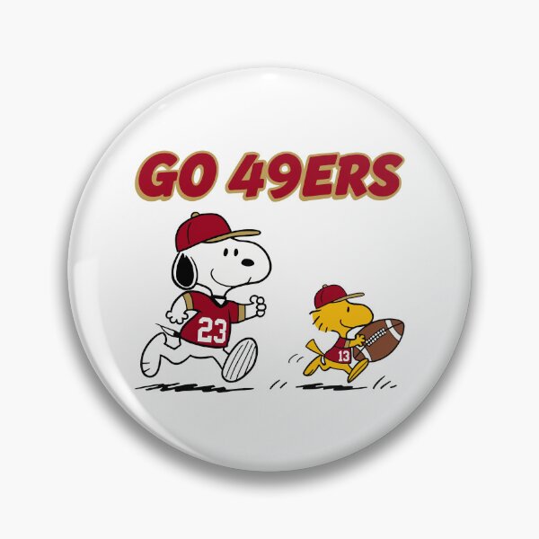 Item preview, Snoopy & Woodstock San Francisco 49ers Football Retro F644 designed and sold by GLUVY-THEME.