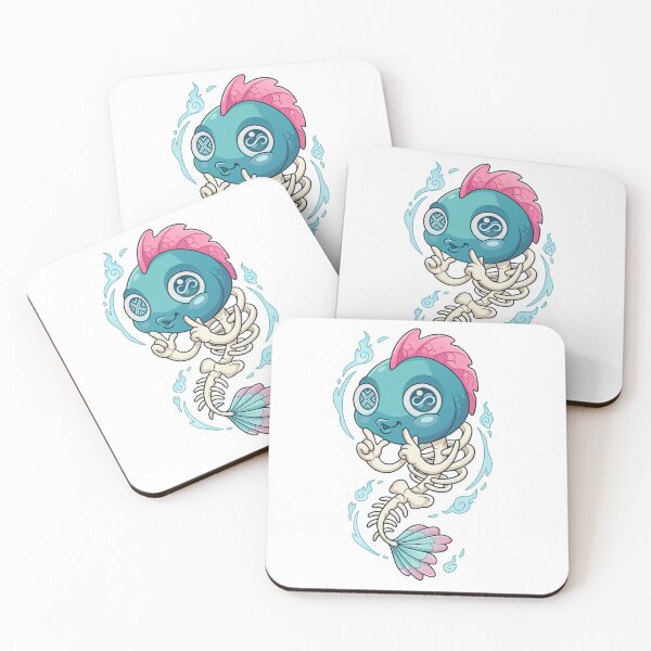 Item preview, Pastel Creepy Cute Skeleton Fish Mermaid Art designed and sold by Rupesh-Art26.