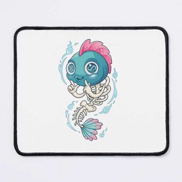 Item preview, Pastel Creepy Cute Skeleton Fish Mermaid Art designed and sold by Rupesh-Art26.