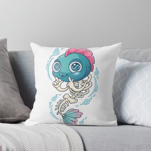 Item preview, Pastel Creepy Cute Skeleton Fish Mermaid Art designed and sold by Rupesh-Art26.