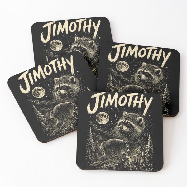 Item preview, Jimothy Raccoon Different Is Beautiful Personalized Name Wildlife designed and sold by ZadehsiGG.
