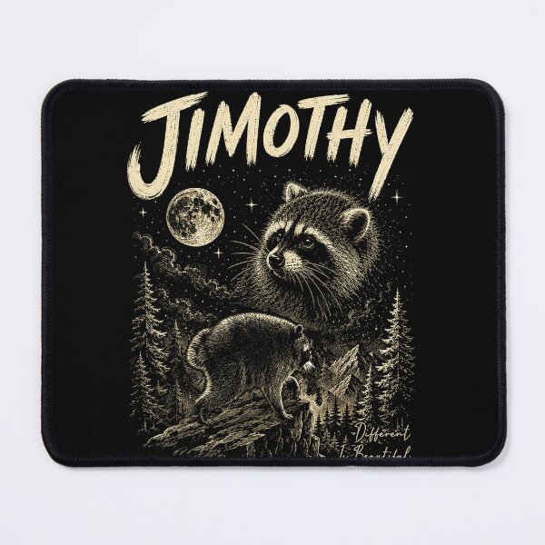 Item preview, Jimothy Raccoon Different Is Beautiful Personalized Name Wildlife designed and sold by ZadehsiGG.
