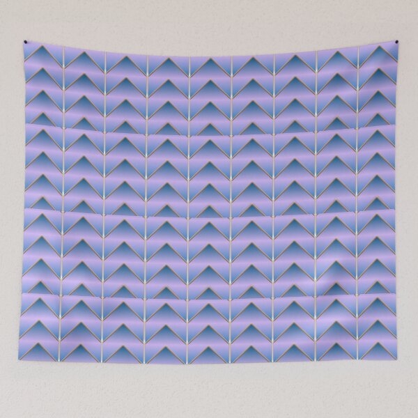 Item preview, Blue Purple Gradient Chevron Pattern designed and sold by István Beresnyák.
