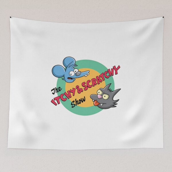 Item preview, Itchy And Scratchy Funny designed and sold by VickyKuhnart.