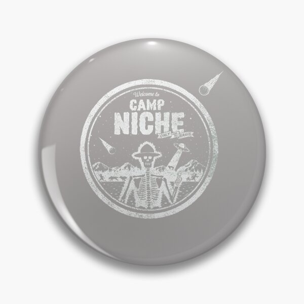Item preview, Camp SNAFU Skeleton UFO Vintage Badge-1 designed and sold by BronislavShvets.
