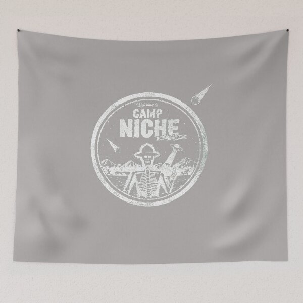 Item preview, Camp SNAFU Skeleton UFO Vintage Badge-1 designed and sold by BronislavShvets.