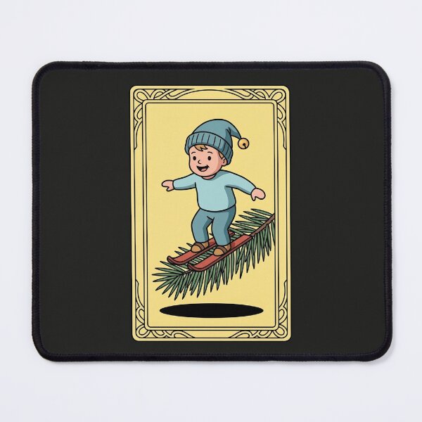 Item preview, Skiing Elf Pine Branch Christmas Tarot Pop Art designed and sold by Rare By Hero.