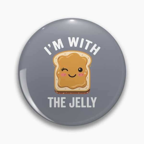 Item preview, I'm With The Jelly Funny Peanut Butter Food Pun Matching Couple designed and sold by SofiBlair.