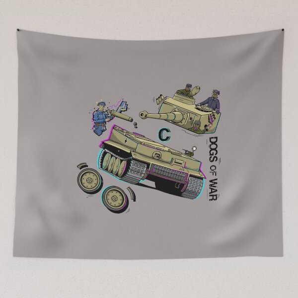 Item preview, Cartoon Tiger Tank Crew 'RAUS!' WWII Military-6 designed and sold by PascalPecha.