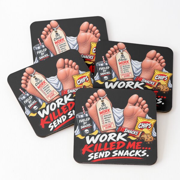 Item preview, Work Killed Me Send Snacks Overworked Employee Office Humor designed and sold by ZadehsiGG.