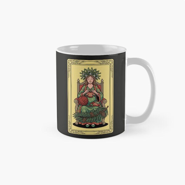 Item preview, The Empress Tarot Knitting Christmas Pop Art designed and sold by Rare By Hero.