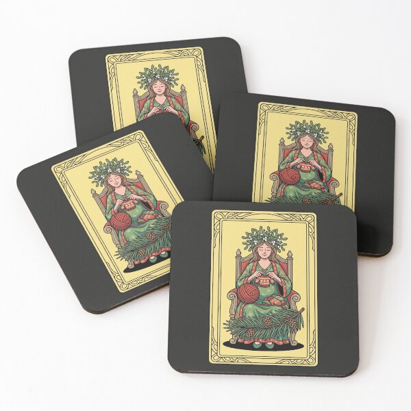 Item preview, The Empress Tarot Knitting Christmas Pop Art designed and sold by Rare By Hero.