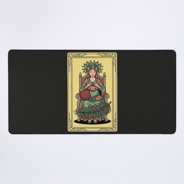 Item preview, The Empress Tarot Knitting Christmas Pop Art designed and sold by Rare By Hero.
