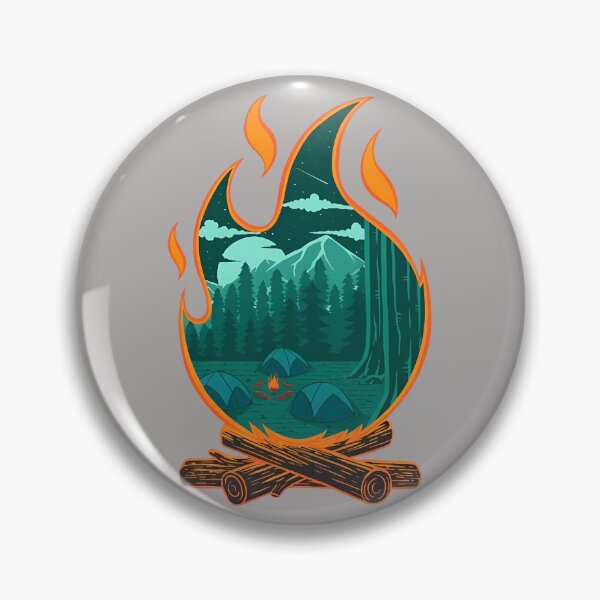 Item preview, Campfire Night Wilderness Tent Art-35 designed and sold by BronislavShvets.