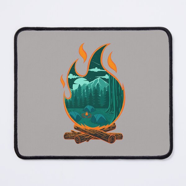Item preview, Campfire Night Wilderness Tent Art-35 designed and sold by BronislavShvets.