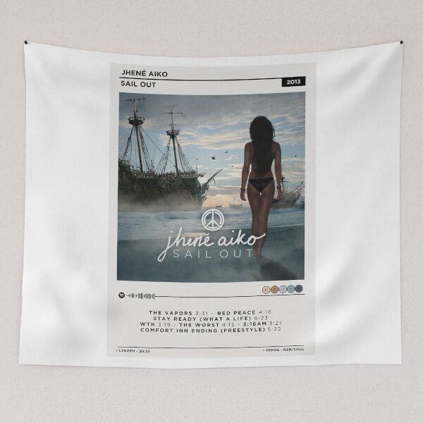 Item preview, Minimalist Jhené Aiko Sail Out Ocean Soul Poster designed and sold by hurmenkuloni67.