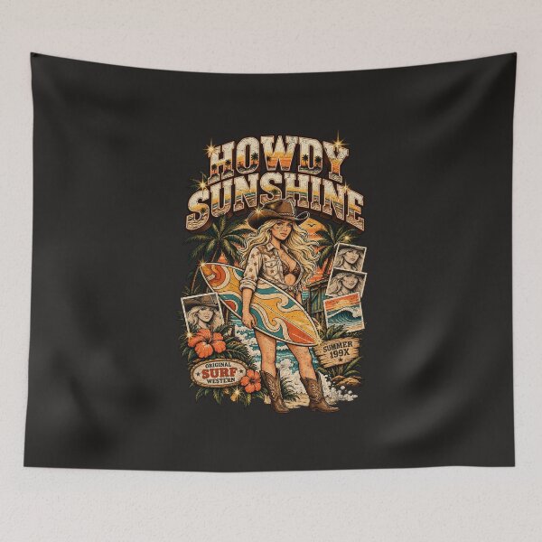 Item preview, Sunshine Surf Cowgirl designed and sold by AwesomeBeyondLimits.
