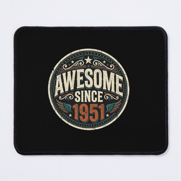 Item preview, Awesome Since 1951 Birthday Men Women Year Born Vintage designed and sold by PopStars1993.