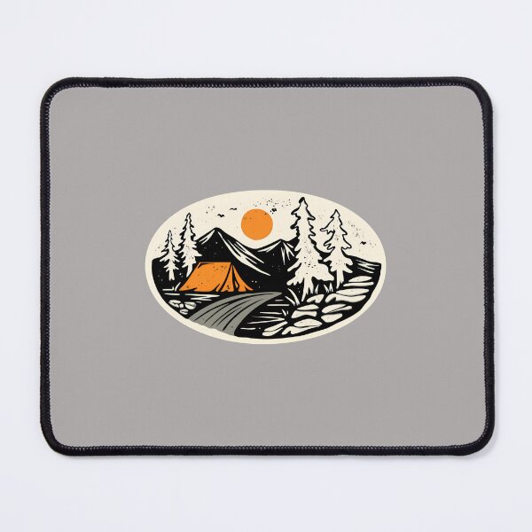 Item preview, Campfire Sunset Tent Vintage Outdoor Badge-30 designed and sold by BronislavShvets.