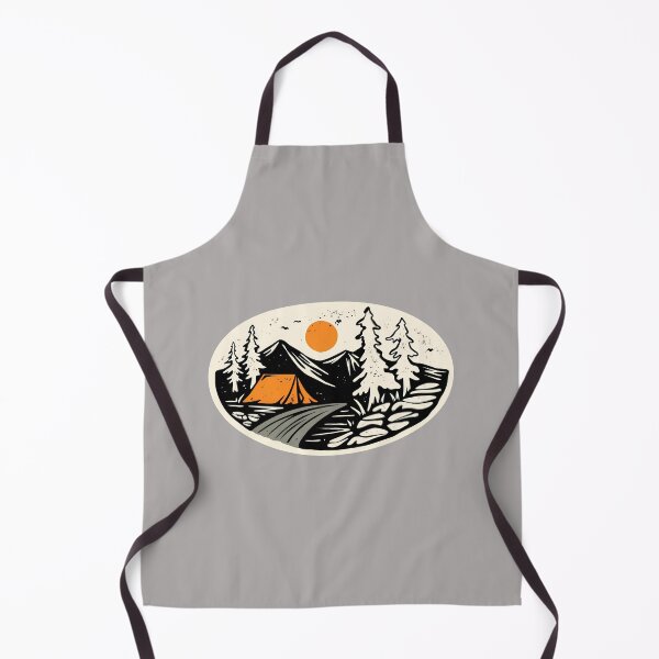 Item preview, Campfire Sunset Tent Vintage Outdoor Badge-30 designed and sold by BronislavShvets.