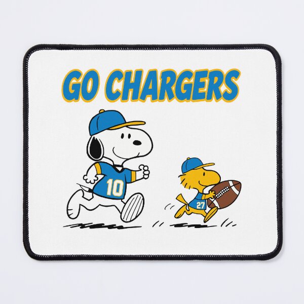 Item preview, Snoopy & Woodstock Los Angeles Chargers Football Retro F647 designed and sold by GLUVY-THEME.