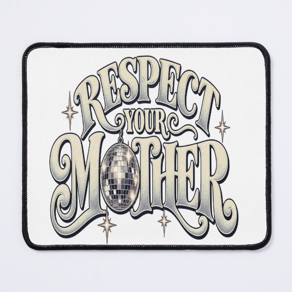 Item preview, Respect Your Mother Retro Disco Ball Funny Mom Design designed and sold by OUICHA.