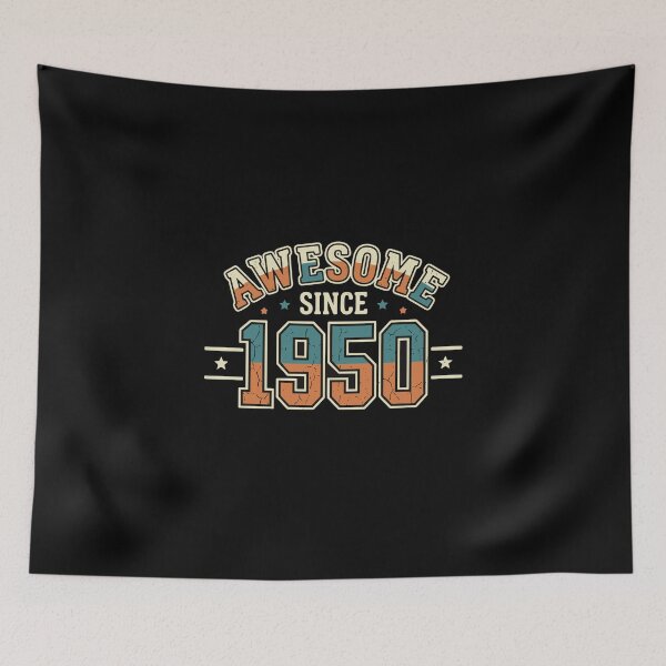 Item preview, Awesome Since 1950 Birthday Born Legend Vintage designed and sold by PopStars1993.