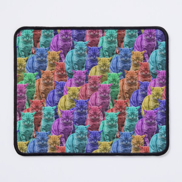 Item preview, Multi-color funny cats designed and sold by Wiko Glitch.