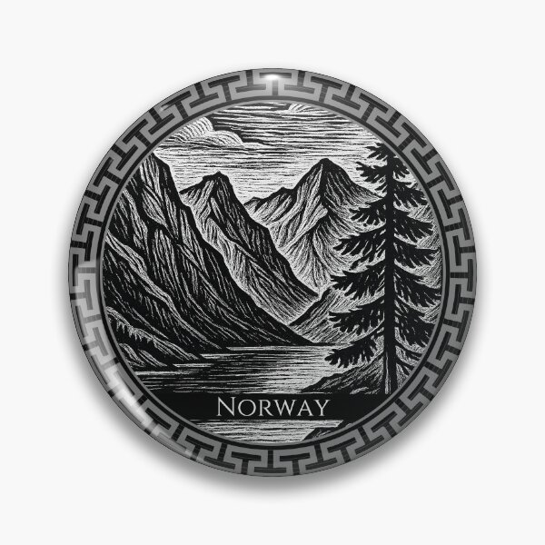 Item preview, Norway Vintage Woodcut Art designed and sold by Thistle-TShop.