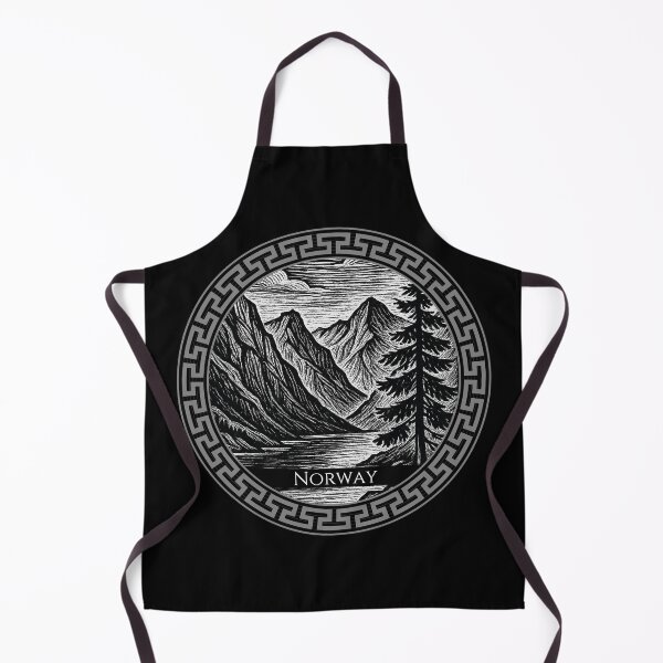 Item preview, Norway Vintage Woodcut Art designed and sold by Thistle-TShop.