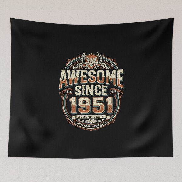 Item preview, Awesome Since 1951 Vintage 73rd Birthday Born In 1951 designed and sold by PopStars1993.