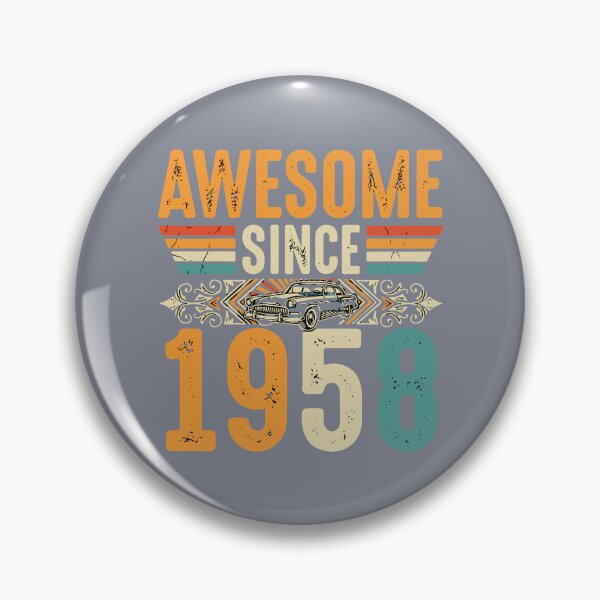 Item preview, Awesome Since 1958 Born In Vintage Car Birthday Men Women designed and sold by SofiBlair.