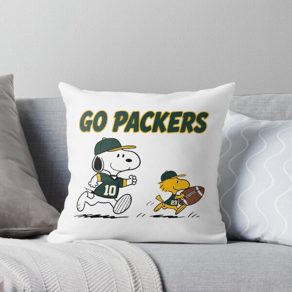 Item preview, Snoopy & Woodstock Green Bay Packers Football Retro F648 designed and sold by GLUVY-THEME.