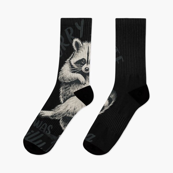 Item preview, Sorry I'm Late I Was Dilly Dallying Raccoon Funny Procrastinator Gift designed and sold by ZadehsiGG.