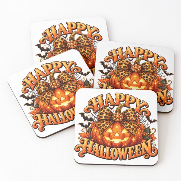 Item preview, Glam Halloween Pumpkin Shirt – Leopard Bow Glitter Jack O Lantern designed and sold by meme2525.
