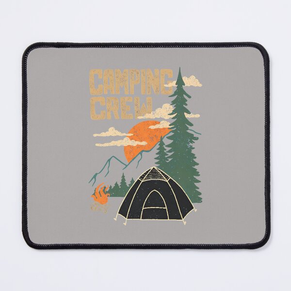 Item preview, Camping Crew Retro Sunset Tent Trees-78 designed and sold by BronislavShvets.
