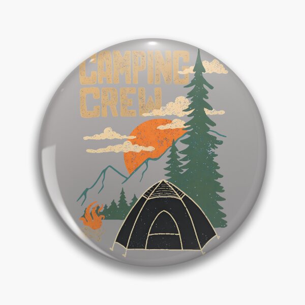 Item preview, Camping Crew Retro Sunset Tent Trees-78 designed and sold by BronislavShvets.
