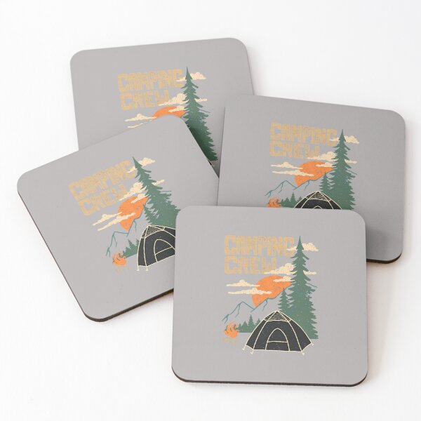 Item preview, Camping Crew Retro Sunset Tent Trees-78 designed and sold by BronislavShvets.