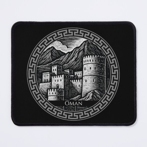 Item preview, Oman Vintage Woodcut Art designed and sold by Thistle-TShop.
