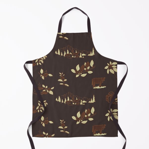 Item preview, Swiss Alpine Chocolate Toile Cocoa Cream A13 designed and sold by MaddaMom.