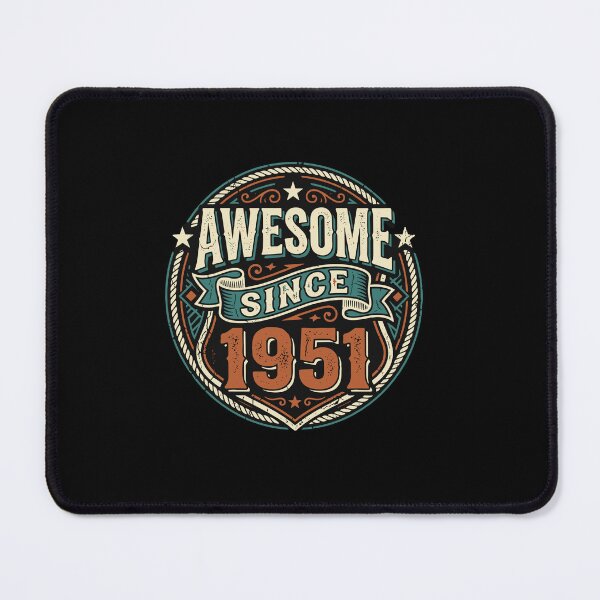 Item preview, Awesome Since 1951 Vintage Birthday Men Women Born 1951 designed and sold by PopStars1993.