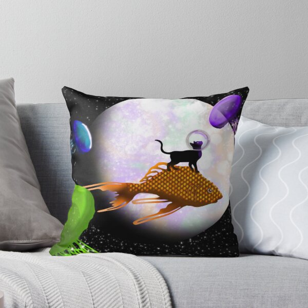 Item preview, Astro Cat Cute Cosmic Moon Astronaut Kitten Art designed and sold by batsyshorror.