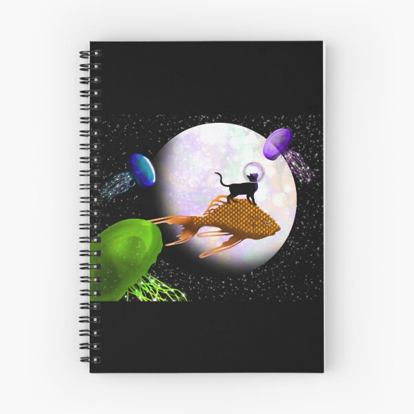 Item preview, Astro Cat Cute Cosmic Moon Astronaut Kitten Art designed and sold by batsyshorror.