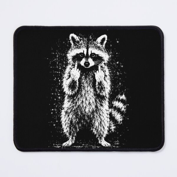 Item preview, Raccoon Middle Finger Attitude Trash Panda Animal Humor designed and sold by ZadehsiGG.