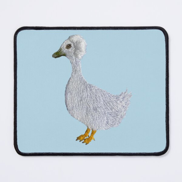 Item preview, Crested duck handembroidery designed and sold by Alsa.handembroidery.