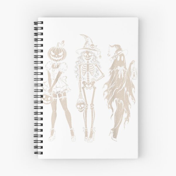 Item preview, Halloween Spooky Girl Squad Retro Skeleton Ghost Witchy Fall T-Shirt designed and sold by RoReshop.