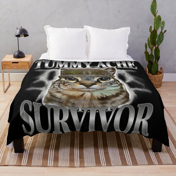 Item preview, Tummy Ache Survivor Cat Owner Gift Feline Lover designed and sold by ZadehsiGG.